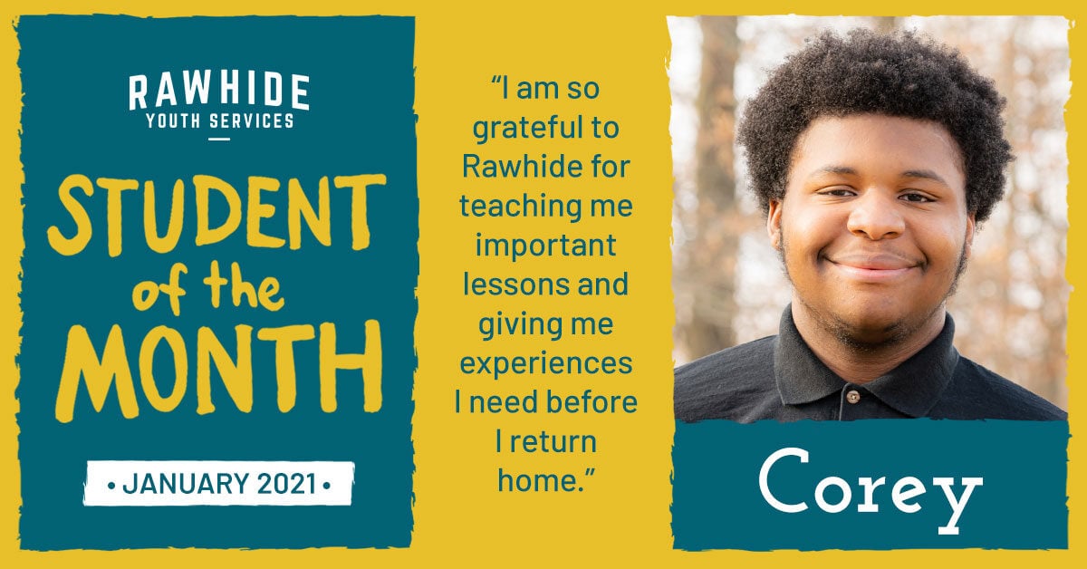 January Student of the Month: Corey