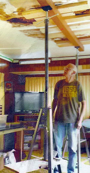 First Rawhide Guy's former home_roof construction