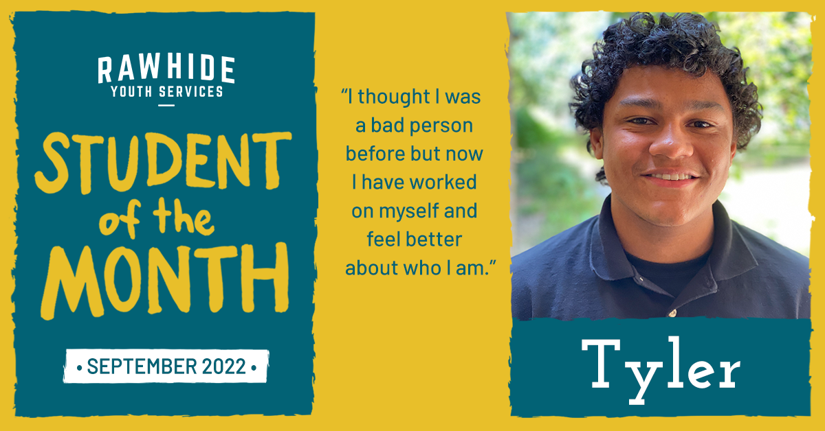 September Student of the Month: Tyler