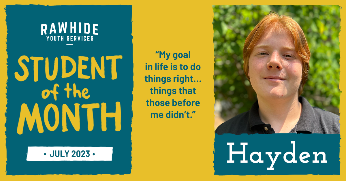 Rawhide Student of the Month – Hayden