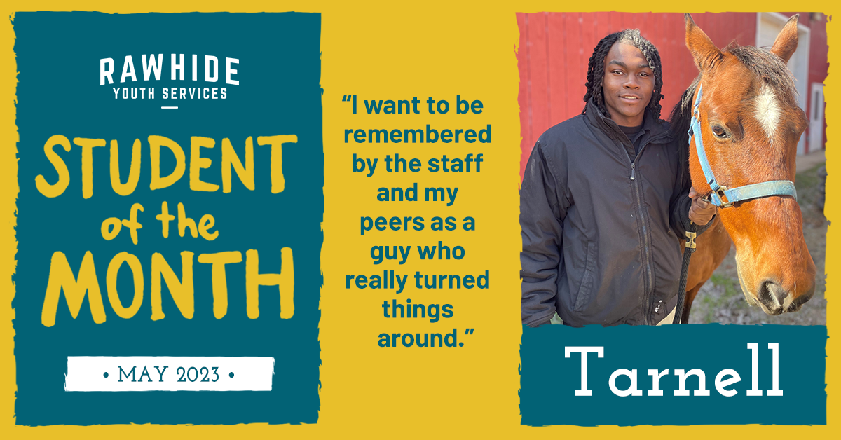 Rawhide Student of the Month – Tarnell